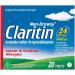 Claritin Non-Drowsy 24 Hour Indoor and Outdoor Allergy Relief Tablets - 20 Ea 2 Pack