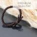 Reskthetic Hair Tie - Premium Brown Braided Hair Tie for Strong Hold & Hair-Friendly Comfort - Buy Online on GoSupps.com