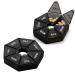 Travel Pill Box 7 Day 2 Times a Day 2Pcs Portable Pill Box Organisers Weekly Pill Box Black Small Medicine Storage Box Separate 7 Compartments for Travel (2*Black)