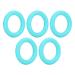 5pcs Baby Teething Bracelet Silicone Teething Ring Toy for Home Travel (Turquoise Green)