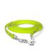 5m drag line dog leash 2 carabiners & D-ring neon yellow extra narrow dirt and water-repellent 5m soft grip small dogs neon yellow