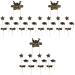 Gadpiparty 39 Pcs Insert Card College Graduation Elementary School Graduation Cake Picks Mousse Decorations Balloons Paper Cups Present Decorations Fruitcake Cake Insert Topper Cake Topper Blackx3pcs 20X14.5X0.1CMx3pcs