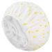 Auban shower hood shower hood for women terry fed Eva outdoor material reusable double-folded waterproof large bathing detain cap for all hair lengths (yellow)