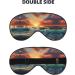 Ocean Sunset Scenery Print Eye Mask | Unisex Soft Comfort Sleep Shade for Travel Yoga & Shift Work - Buy Online on GoSupps.com