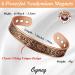 Cigmag 9X Mens Copper Bracelet | Ultra Strength Magnet | Adjustable Cuff Bangle | Father's Day Gift | Classic Viking Pattern - Buy Online on GoSupps.com