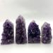 Crystal Rough Specimen Healed Natural Dark Purple Amethyst Uruguary Cluster Point Tower Crystal Quartz Specimen Home Decoration Natural Crystals As a Gift - Buy Online on GoSupps.com