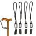 Walking Stick Strap Crutch Wrist Straps Walking Stick Wrist Strap with Card Wrist Loop for Walking Stick 4pcs