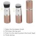 2 in 1 Absorbing Volcanic Roller Double Headed Brush Volcanic Stone Oil Control Roller Results Remove Excess Shiny (Brown) - Buy Online on GoSupps.com