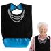 Adult Bibs for Eating - Reusable Feeding Bib with Crumb Catcher - Stylish and Comfortable Adult Bibs for Women and Elderly for Nursing Home Home Care