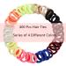 400 Pcs Soft Rainbow Hair Ties for Toddler Girls - Ponytail Bands Stretch Elastics - Curly Kids Hair Accessories in Pink - Buy Online on GoSupps.com