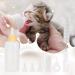 Durable 60ml Pet Milk Bottle for Puppies & Kittens | Breeding Bottle with Nipple Brush Set - Yellow - Buy Online on GoSupps.com