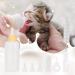 1 Set Pet Puppy Kitten Feeding Bottle Nurser Bottle Syringe Pacifier Newborn Pet Small Dog Cat Liquid Feeding Supplies 60ml with Replacement Nipples (Yellow)