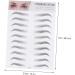 Didiseaon 6 Pcs 3d Eyebrow Stickers Hair Accessories Eyebrow Transfer Stickers Tool Eyebrow Trimming 6d ze008x3pcs Blackx3pcs - Buy Online on GoSupps.com