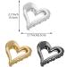 6 Pack Heart-Shaped Hair Clips Metal High Ponytail Holders Anti-Slip Retro Hair Barrettes for Women Girls - Buy Online on GoSupps.com