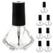 VICASKY Lot de 10 bouteilles de vernis ongles vides rechargeables en verre avec brosses pour le soin des ongles pour les salons de manucure et les d placements L ger et peu encombrant Mat riaux en