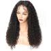 Kashyk Long Loose Black Curly Glueless Lace Front Wig | 24-Inch Heat Resistant Synthetic Hair for Women - Buy Online on GoSupps.com