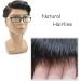 Hairnotion Mens Toupee Real Human Hair System French Lace with 2" PU Base Natural Toupees Hairpiece for Men (1b65#) - Buy Online on GoSupps.com