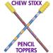 CHEW STIXX Pencil Toppers Chocolate Flavored - Buy Online on GoSupps.com