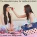 2PCs Mouse Ears Daben Cosmetics Pocket - Cute Travel Makeup Bag for Women | Handbag Organizer for Headphones & Lipstick - Pink - Buy Online on GoSupps.com
