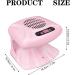 300W 2-in-1 Nail Dryer Fan with Auto Sensor - Professional Hot & Cold Air for Manicure & Home Use (Pink) | International Shipping Available - Buy Online on GoSupps.com