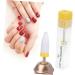 minkissy Nail File Bits Cuticle Drill Bit Nail Art Supplies Manicure Drill Bit nail polish grinding bit Nail Grinding Head ceramic drill bit nail bit Accessories electric motor medium Yellow - Buy Online on GoSupps.com