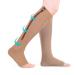 Compression stockings Support stockings compression stockings toe-free calves zip compression stockings with medical compression course for varicose veins (L/XL skin)