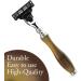 3-Edge Shaving Razor for Men - JagShaving | Premium Resin Handle International Shipping Available - Buy Online on GoSupps.com