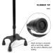 BigAlex Adjustable Quad Cane - Lightweight with Foam Padding Handle for Men, Women, and Seniors - Black - Buy Online on GoSupps.com
