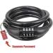 Seway Scooter Lock Cable for Xiaomi Mijia M365 & Segway Ninebot ES Series | Coiled Chain Combination Lock, 4 Ft. Long | Steel Wire, 1/3 inch | Fits M365/ES1/ES2/ES3/ES4 | Black - Buy Online on GoSupps.com