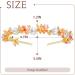Silver Rhinestone Hairband Orange Crystal Headwear Jewelry Sparkly Hair Accessories for Women and Girls - Buy Online on GoSupps.com
