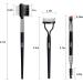 MSQ 3Pcs Eyelash Comb Duo Eyebrow Brush and Spoolie - Steel Brow Brush Comb Makeup Grooming Set - Buy Online on GoSupps.com