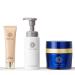 PERFECT ONE Luxury Japanese Skincare Trio Set: Night Cream Bubble Face Wash Body Cream | Face Moisturizing Night Cream + Facial Cleanser for Hydration Firmness & Radiance | Bubble Cleanser Set