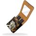 Stylish Leather Lipstick Case with Mirror - Mini Lip Gloss Organizer - Dragon Tiger Tai Chi Design - Buy Online on GoSupps.com