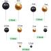 ALEGRE Pack of 50 Cake Decoration Balls Cake Decoration Birthday Foam Balls Cake Topper Black Gold Happy Birthday Cake Decoration Men Women Cake Decoration Balls for Birthday Wedding Baby Shower - Buy Online on GoSupps.com