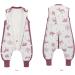 Baby Sleep Sack with Feet Winter 2.5 TOG Cotton Sleep Bag 2-4 Years (Dark Purple Animal) - Buy Online on GoSupps.com