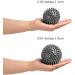 Aircover Massage Ball Set - 2-Person Hedgehog Balls for Foot Hand & Back Muscle Relief | Fitness Tools for Plantar Fasciitis & Trigger Point Therapy (Gray 7cm/9cm) - Buy Online on GoSupps.com