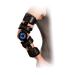Orthomen Hinged ROM Elbow Brace, Adjustable Post OP Elbow Brace Stabilizer Splint Arm Injury Recovery Support After Surgery ( Right ) Right Black