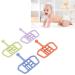4 Silicone Baby Bite Ring Toys for Teething - Soothing Chewing Relief & Versatile Baby Molars - Buy Online on GoSupps.com