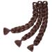 Tess 41 Jumbo Braids Extensions - Crochet Synthetic Hair (3PCs 165g/bundle 100cm) - Chestnut & Chocolate Brown - Buy Online on GoSupps.com