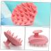 Orfofe Silicone Massage & Shampoo Brush - Pet Brush & Scalp Care Comb for Small Hair - Pink Pebble Gel - Buy Online on GoSupps.com
