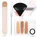Picasso Makeup Spatula Foundation Spatula Foundation Palette Make Up Spatula Tool Mixing Nail Art Palette Beauty Skincare Cosmetic Spatula Makeup Tools (Spatula+Palette+2 Pcs Powder Puff)