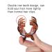 DEEKA 3 PCS 2.5 Inch Tortoise Shell Hair Claw Clips - Double Row Teeth Hair Jaw Clips for Women - Black/Brown/Leopard - Pack of 3 - Buy Online on GoSupps.com