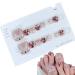 Moonyan Glitter Press On Toenails - Glitter Toenails | Sparkling Cat's EyeToenail Glossy Fake Toe Nails Manicure Art Easy to Apply for Women Girls for Summer