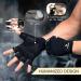 Atercel Workout Gloves - Men & Women Exercise Gloves for Weight Lifting, Cycling, Gym Training - Breathable & Snug Fit - Black Large - Buy Online on GoSupps.com