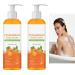 Lavage corporel au kaki gel douche d odorant anti-odeur pour femmes et hommes 120 ml de nettoyant en profondeur et hydratant pour le corps pour une forte limination des odeurs une fra cheur (2PCS)