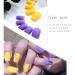 Sethain Square Press-On False Nails - Yellow & Purple Short 24 Complete Cover Tips for Women & Girls - International Shipping Available - Buy Online on GoSupps.com