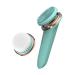 Electric Cleansing Facial Brush - Rechargeable Waterproof Face Exfoliator 5-Speed Silicone Face Scrubber Deep Cleanse & Massage Adjustable Brush Heads All Skin Types for Men & Women (Sea Foam)