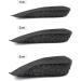 Invisible Height Increase Insoles - Shock Absorbing Heel Cushions & Lift Inserts for Men & Women - 1cm Black - Buy Online on GoSupps.com