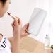 Coobbar Desk Makeup Mirror - Foldable Portable Square Mirror for Women - Elegant White Design - Buy Online on GoSupps.com