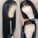 24 Inch Straight Lace Front Human Hair Wig for Black Women - Pre Plucked with 150% Density and Baby Hair - HD 13x4 Lace Frontal Wig - Buy Online on GoSupps.com